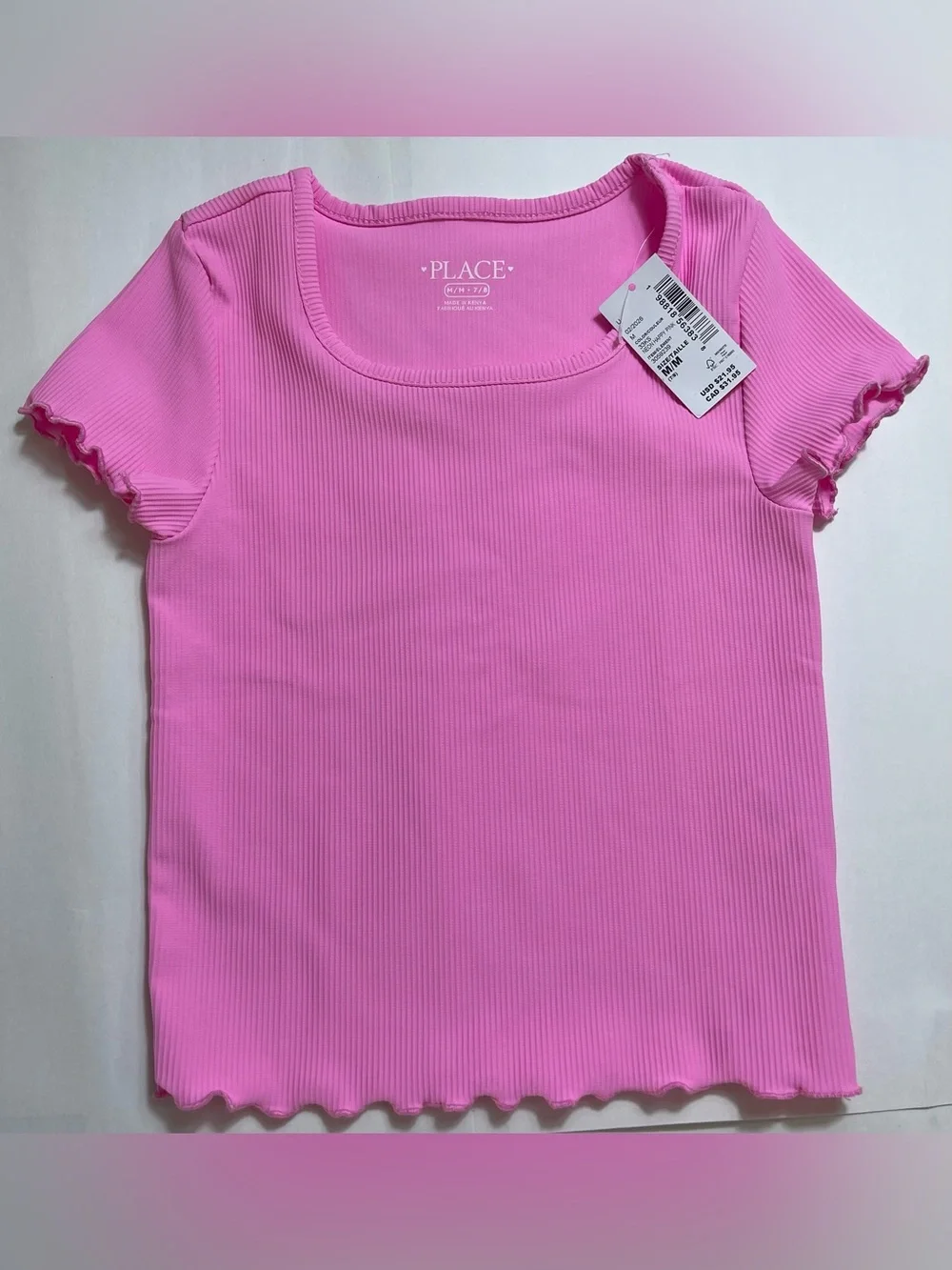 BUNDLE The children’s place girls’ Graphic Ribbed Tank Top and Ribbed Tee NWT